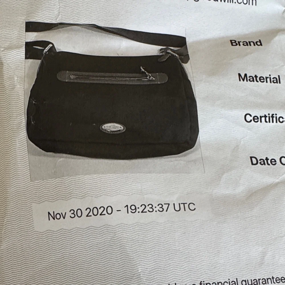 Coach Teal Nylon Crossbody with Tan Leather Trim - Picture 13 of 13